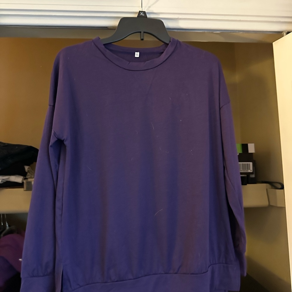 Women’s purple top